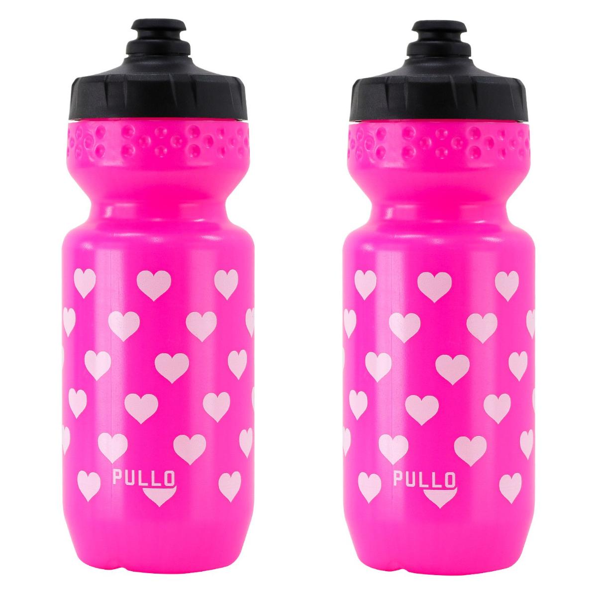 Kit 2 Garrafas de Água 600ml Hupi Pullo Várias cores
