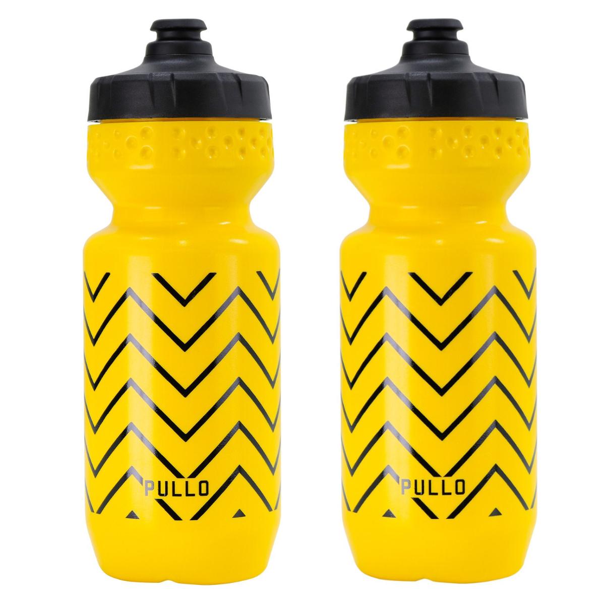 Kit 2 Garrafas de Água 600ml Hupi Pullo Várias cores