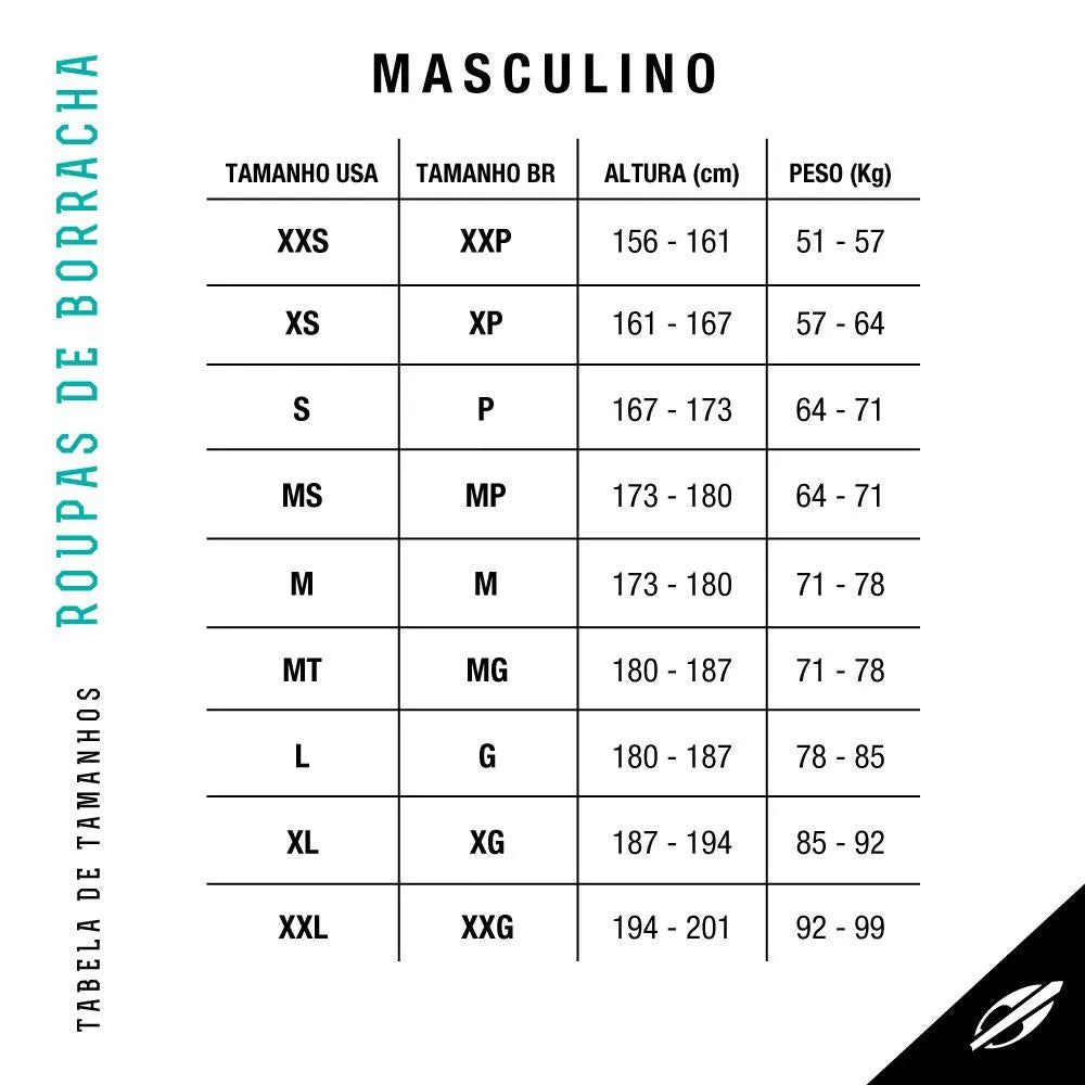Bermuda de Neoprene para Natação Mormaii Masculina 3mm