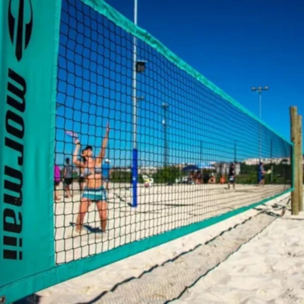 Rede Beach Tennis Mormaii Profissional 1,00x8,20m, Cabo de Aço e Marcação de Quadra