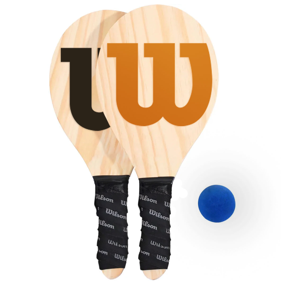 Raquetes de Frescobol Wilson com bolinha e capa protetora