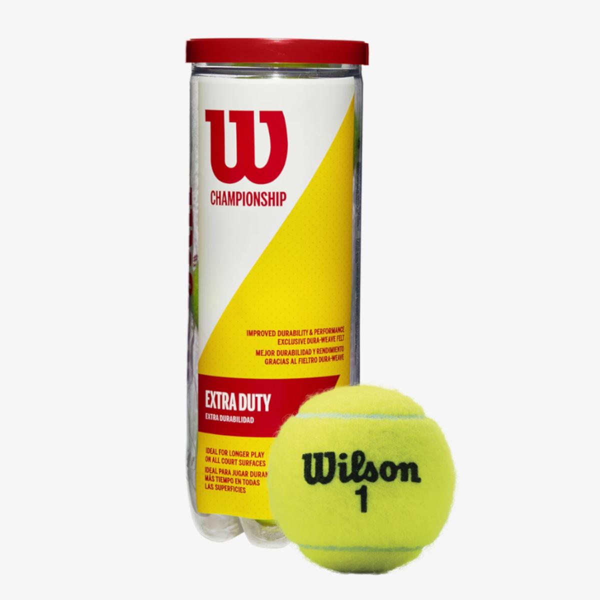 Kit Bola De Tênis Wilson Championship Pack Com 03 Tubos (total 9 bolas)