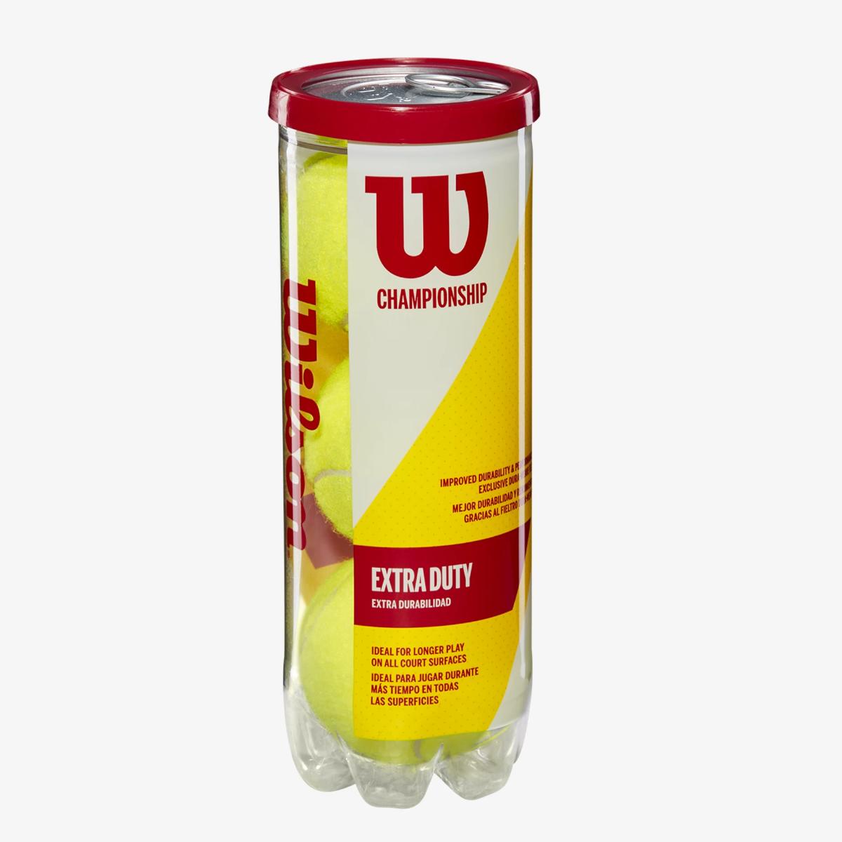Kit Bola De Tênis Wilson Championship Pack Com 03 Tubos (total 9 bolas)