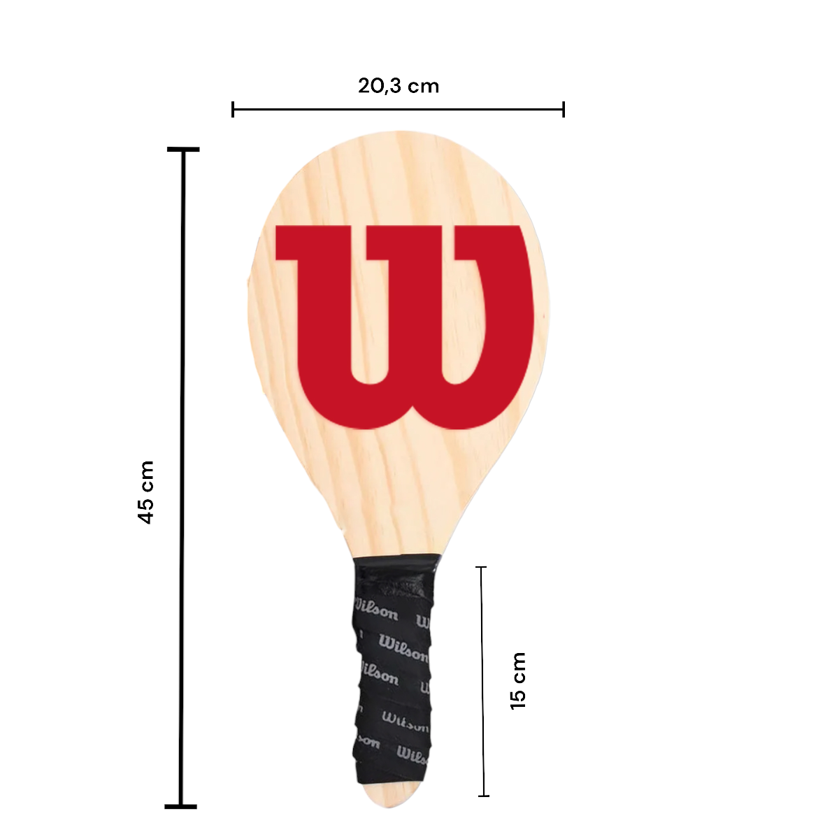 Raquetes de Frescobol Wilson com bolinha e capa protetora