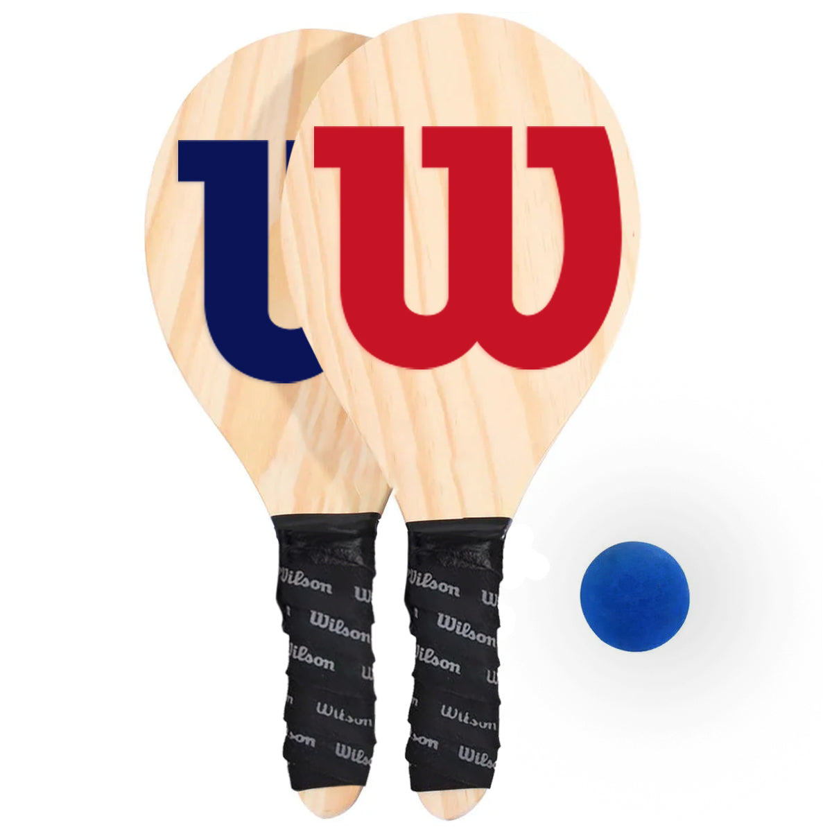 Raquetes de Frescobol Wilson com bolinha e capa protetora