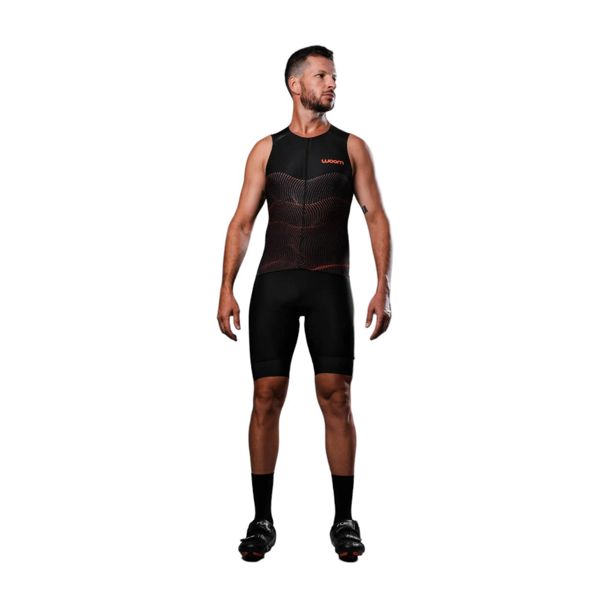 Macaquinho Triathlon sem manga Woom 140 Masculino 2024