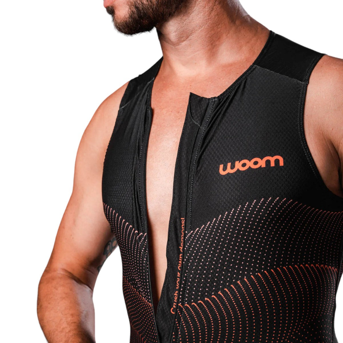 Macaquinho Triathlon sem manga Woom 140 Masculino 2024