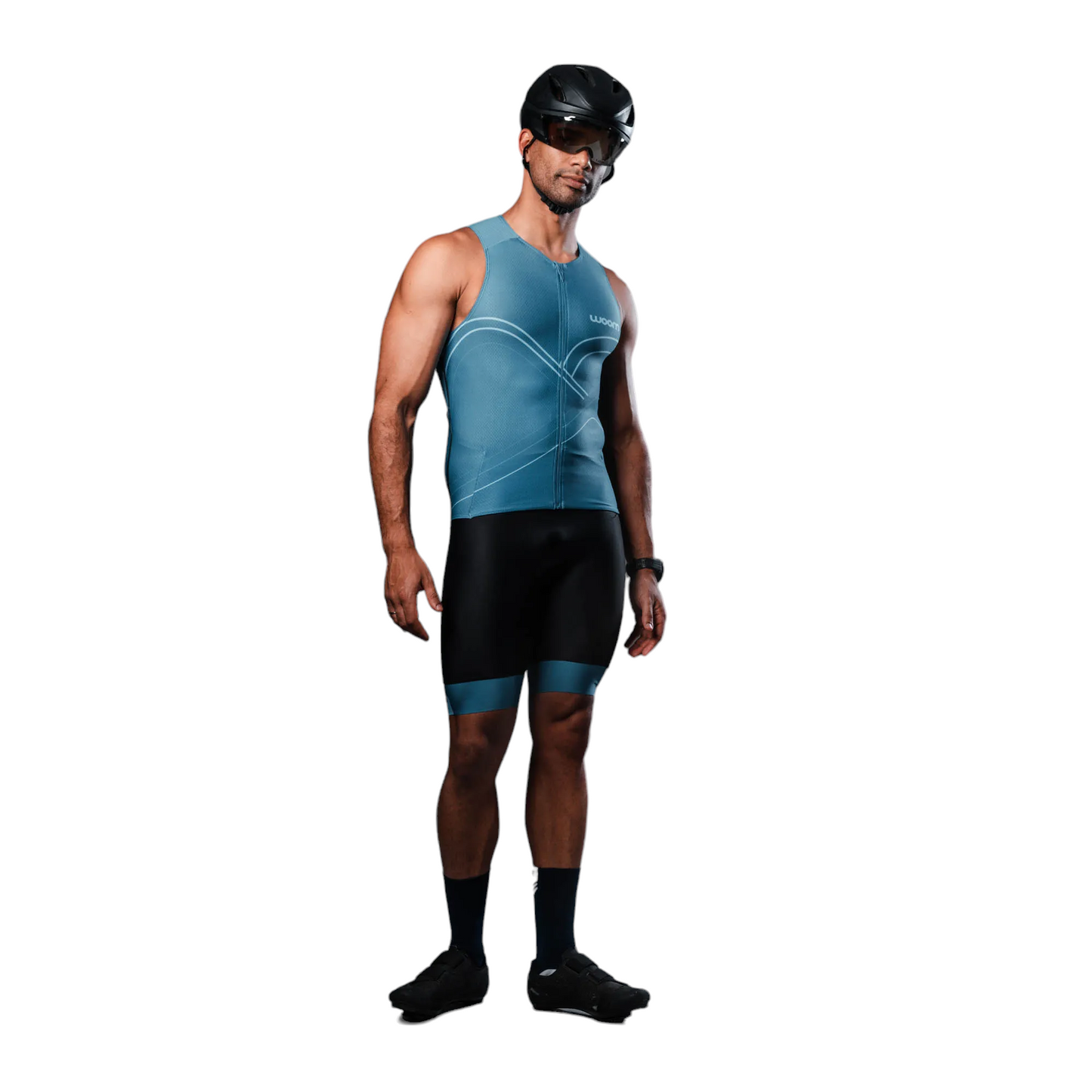 Macaquinho Triathlon sem manga Woom 140 Masculino 2024
