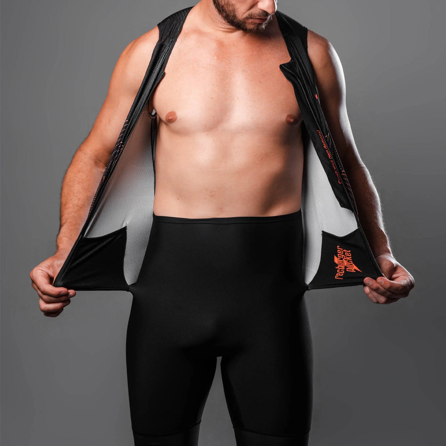 Macaquinho Triathlon sem manga Woom 140 Masculino 2024