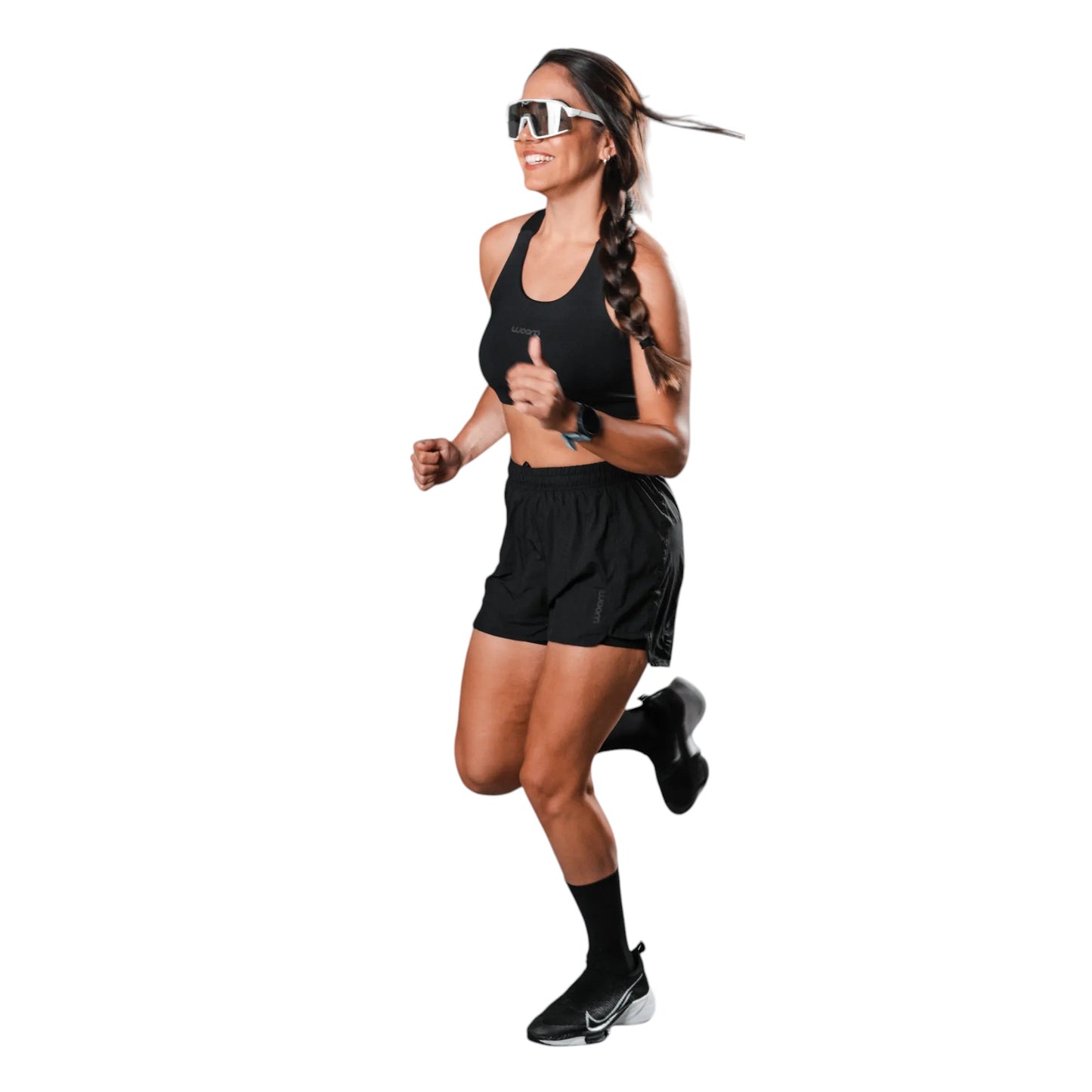 Bermuda Shorts Running 2 em 1 Woom Marathon Feminina I