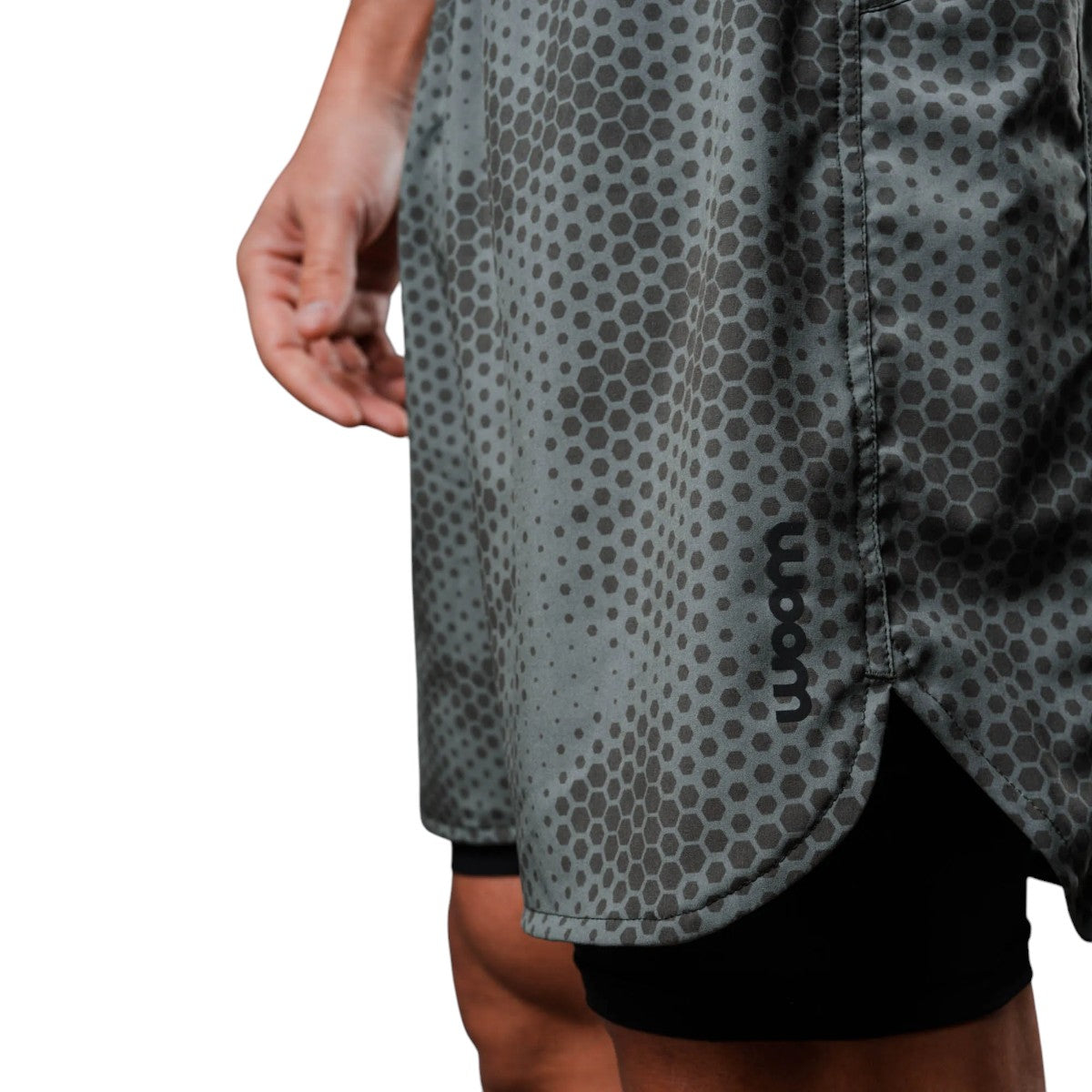 Bermuda Shorts Running 2 em 1 Woom Marathon Masculino I