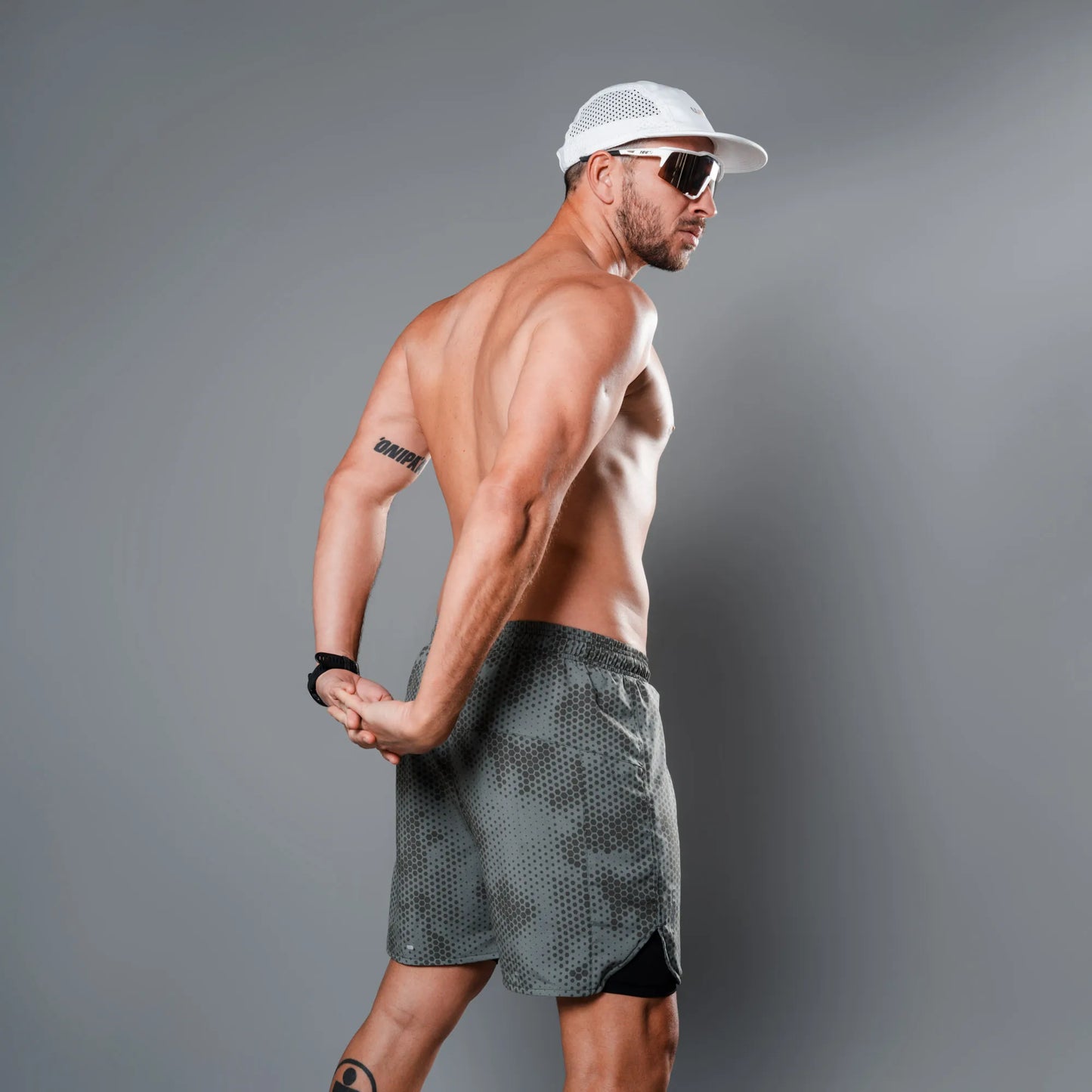 Bermuda Shorts Running 2 em 1 Woom Marathon Masculino I