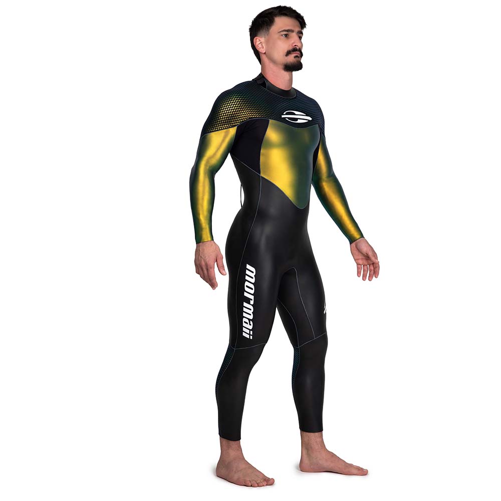 Roupa de Borracha Mormaii Triathlon Com Manga 5.3mm Camaleão Masculina
