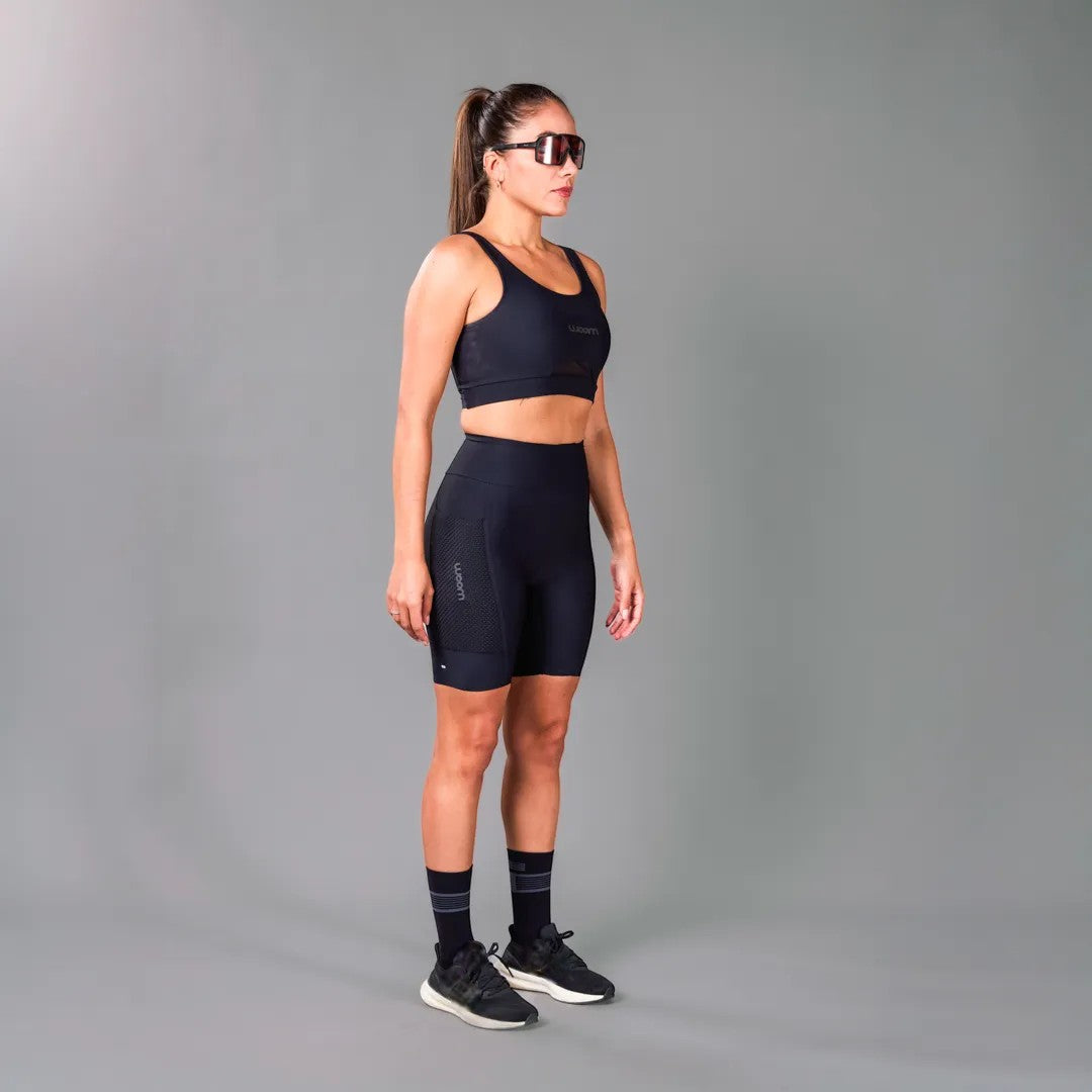 Bermuda Running Woom Carbon Phantom Black Feminino II Cor:Black