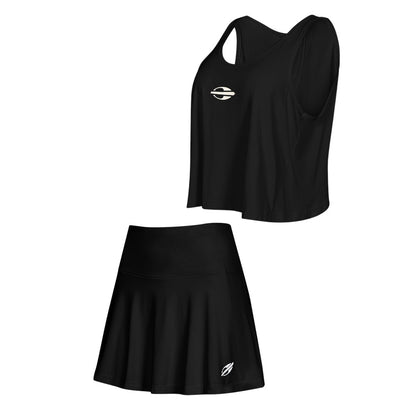 Conjunto Cropped e Saia Shorts Mormaii Beach Tennis