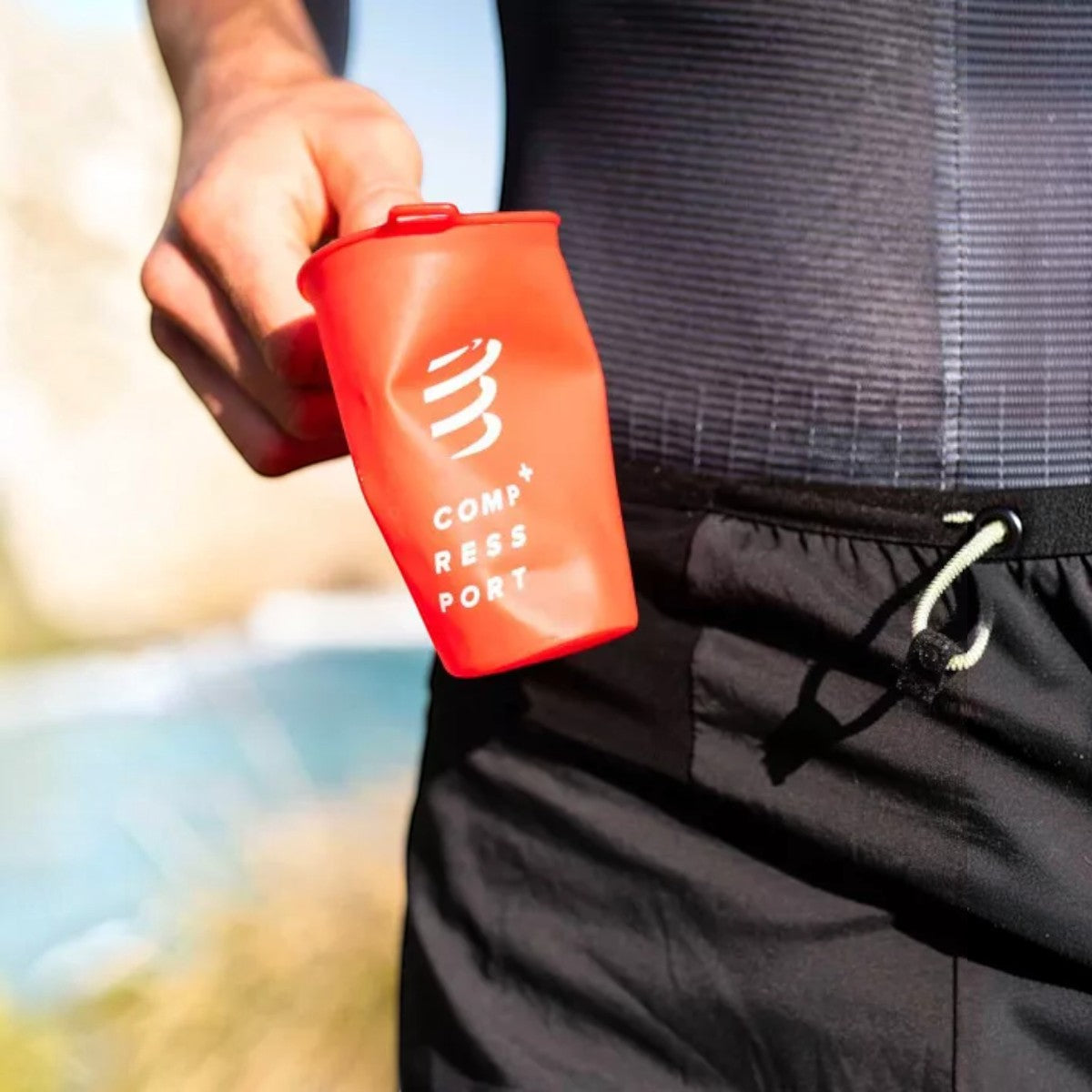 Copo de Silicone Compressport - Fast Cup Red