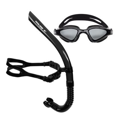 Kit  Óculos de Natação e Snorkel Frontal Mormaii