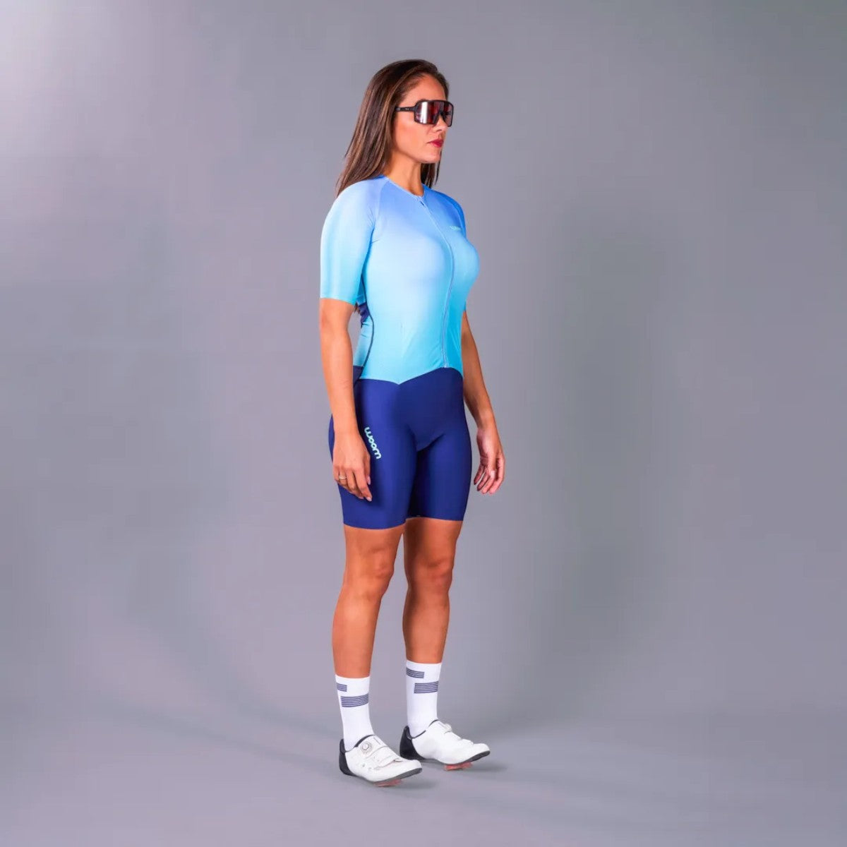 Macaquinho Triathlon com manga  Woom 140 Feminino II