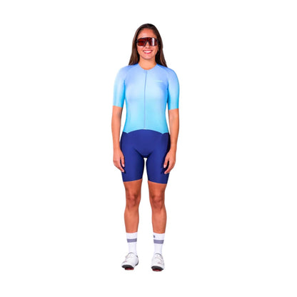 Macaquinho Triathlon com manga  Woom 140 Feminino II