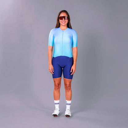 Macaquinho Triathlon com manga  Woom 140 Feminino II