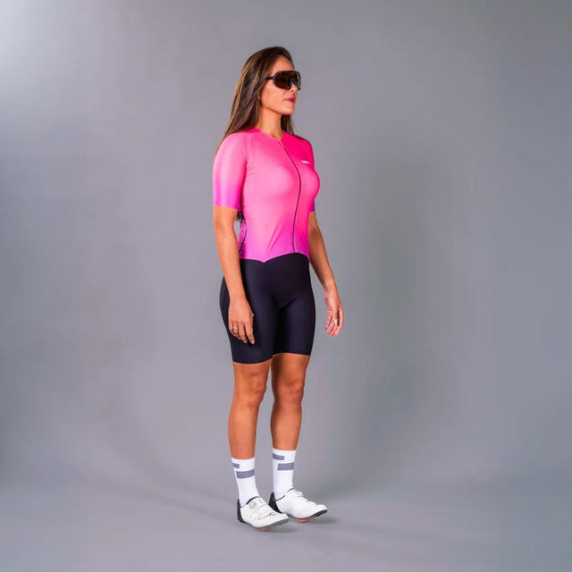 Macaquinho Triathlon com manga  Woom 140 Feminino II