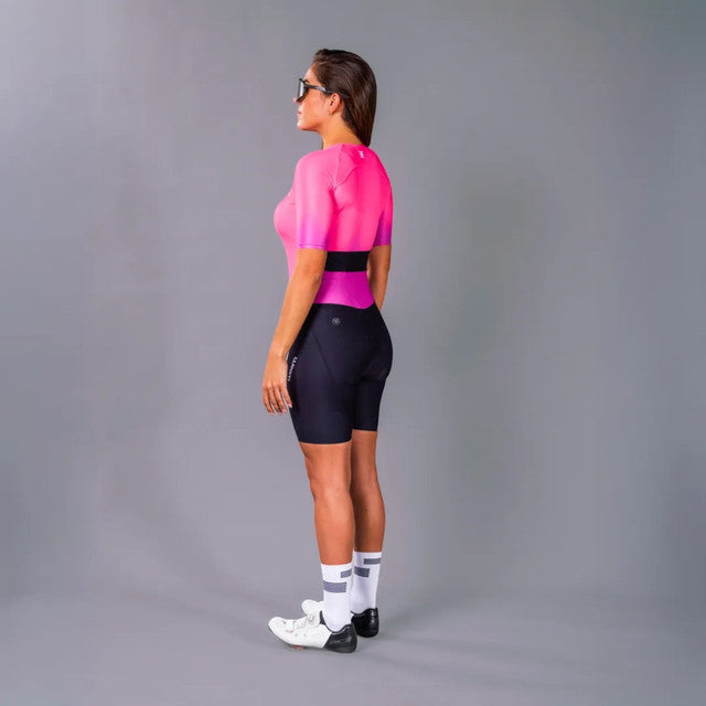 Macaquinho Triathlon com manga  Woom 140 Feminino II
