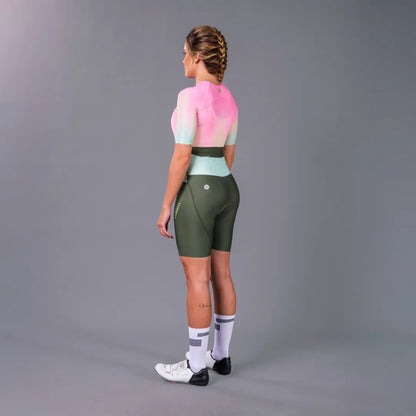 Macaquinho Triathlon com manga  Woom 140 Feminino II