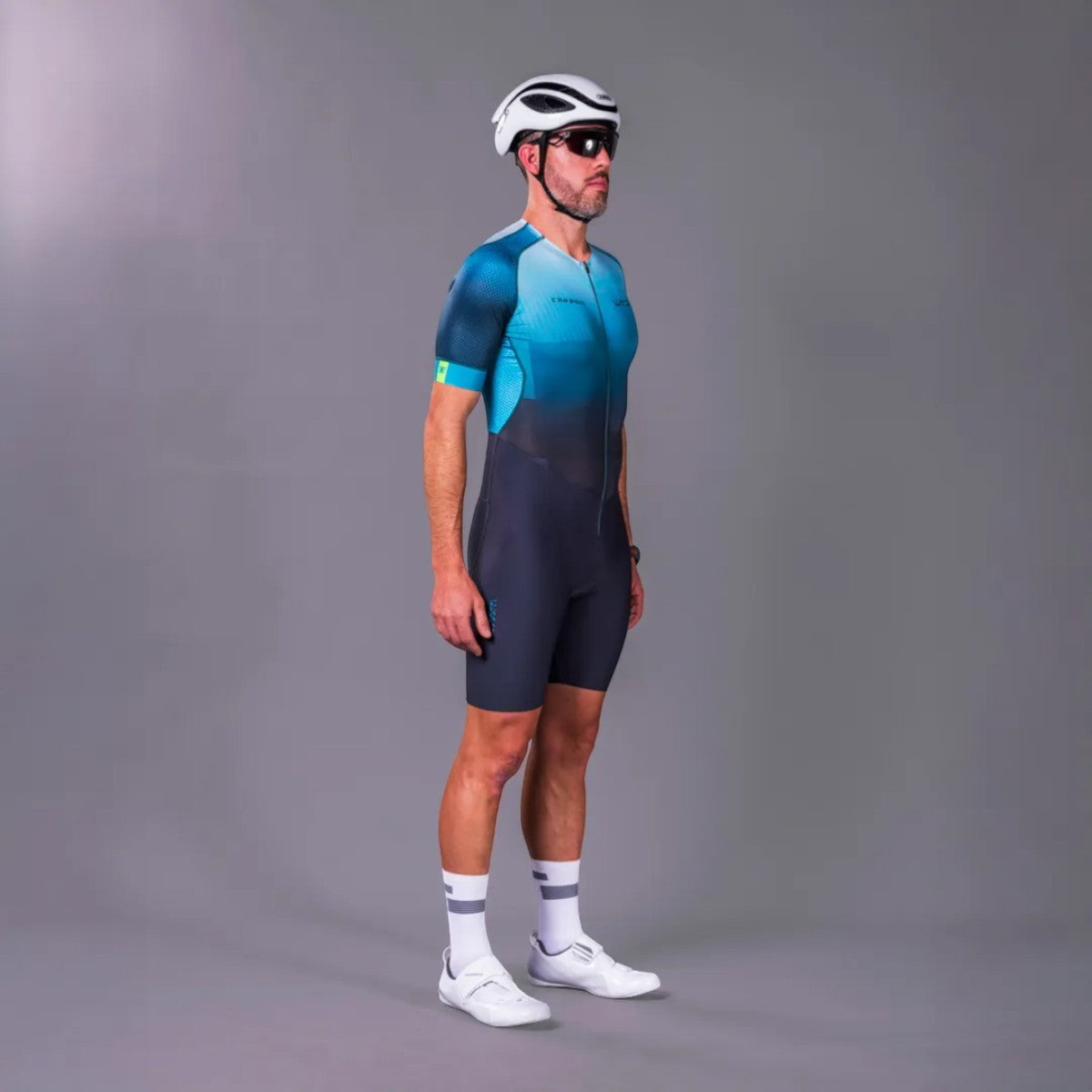 Macaquinho Triathlon com manga  Woom Carbon Phantom Masculino II
