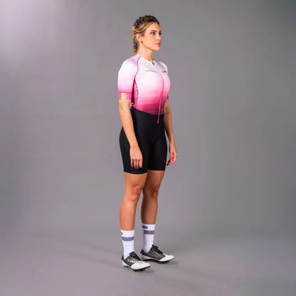 Macaquinho Triathlon com Manga  Woom Carbon Phantom Feminino II