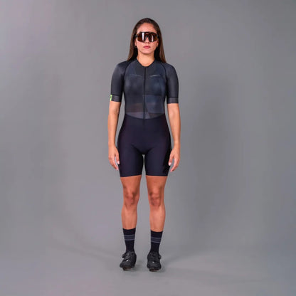 Macaquinho Triathlon com Manga  Woom Carbon Phantom Feminino II