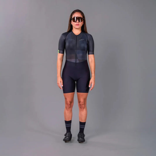 Macaquinho Triathlon com manga  Woom Carbon Phantom Feminino II