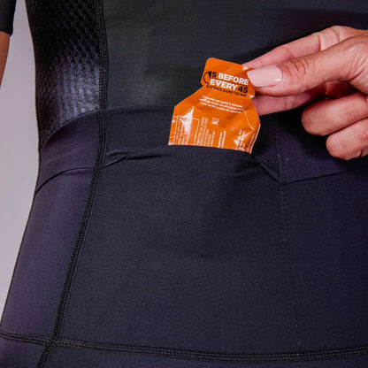 Macaquinho Triathlon com Manga  Woom Carbon Phantom Feminino II