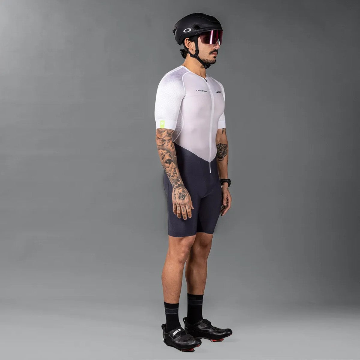 Macaquinho Triathlon com manga  Woom Carbon Phantom Masculino II