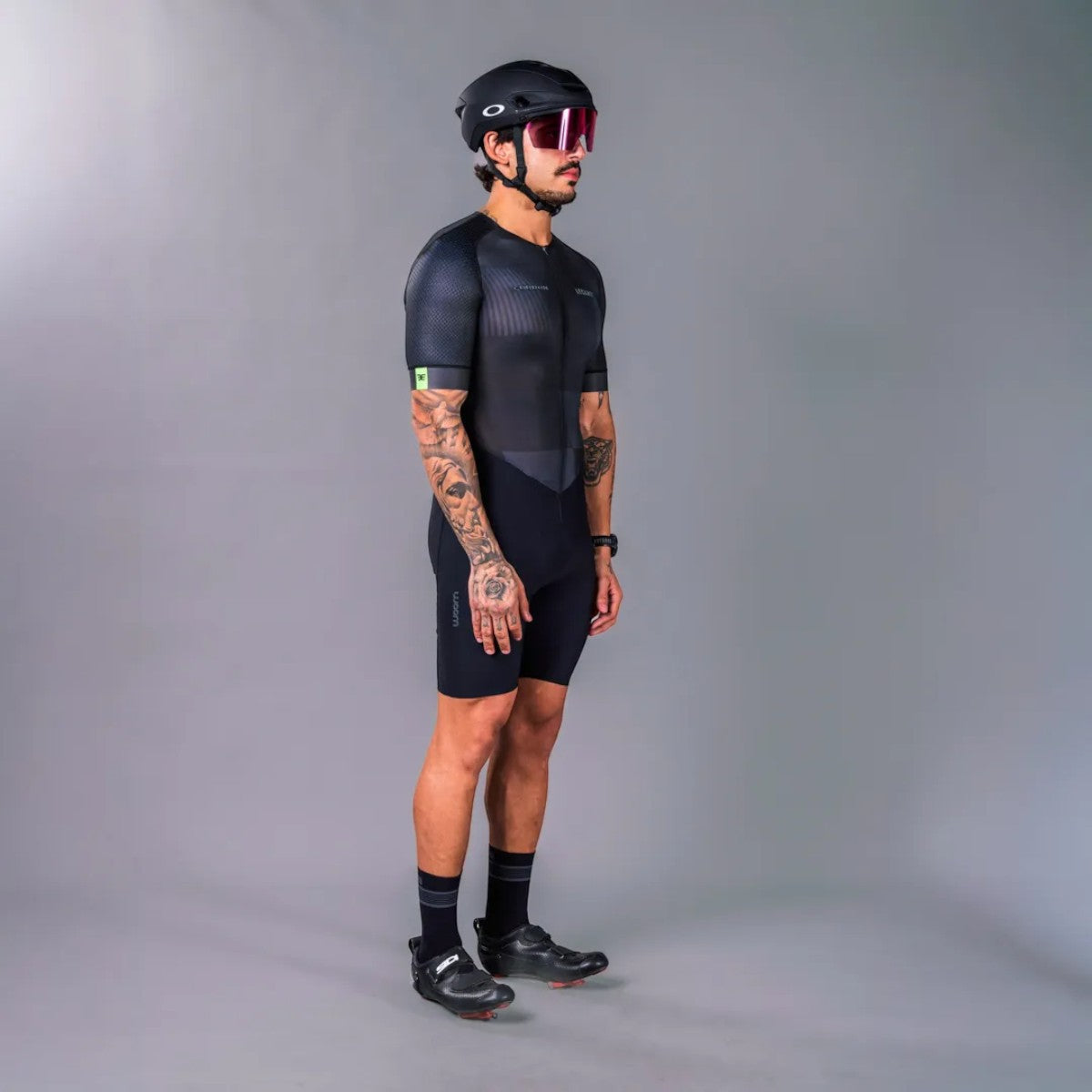 Macaquinho de Triathlon com mangas Woom Carbon Phantom Masculino II