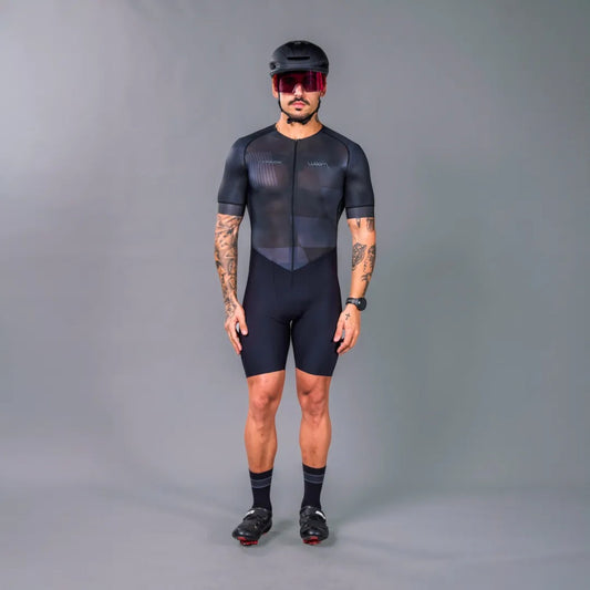 Macaquinho de Triathlon com mangas Woom Carbon Phantom Masculino II