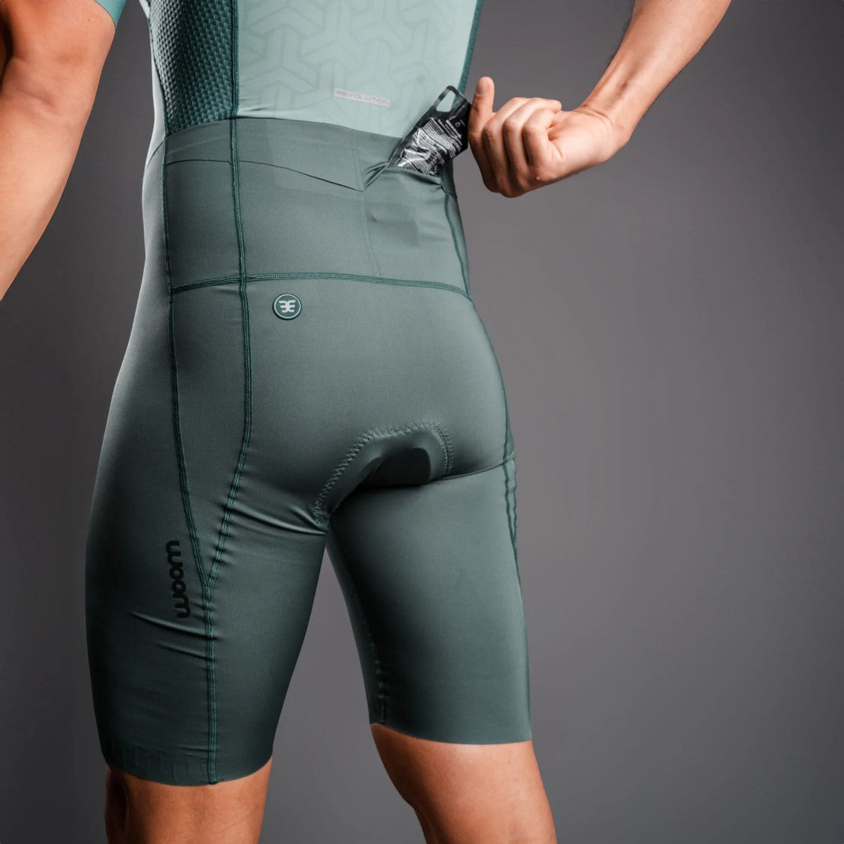 Macaquinho de Triathlon Woom Carbon Revolution Masculino