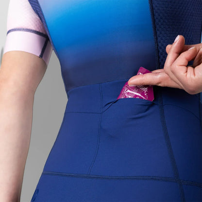 Macaquinho Triathlon c/ manga Carbon IRONMAN Woom Feminino III