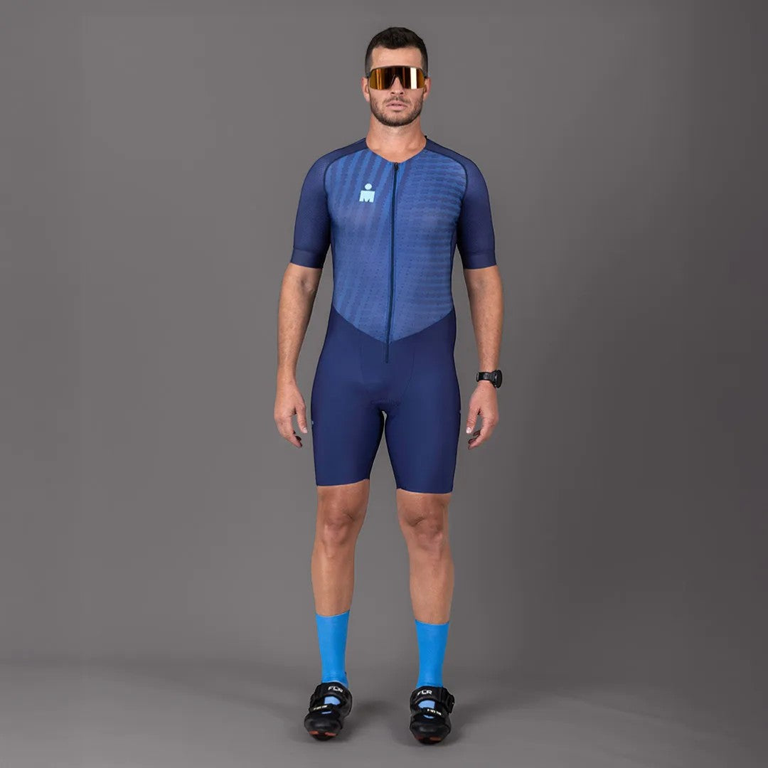 Macaquinho Triathlon c/ manga Carbon IRONMAN Woom Masculino III