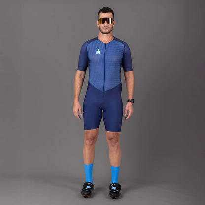 Macaquinho Triathlon c/ manga Carbon IRONMAN Woom Masculino III