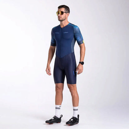 Macaquinho Triathlon com manga Carbon Revolution Woom Masculino II