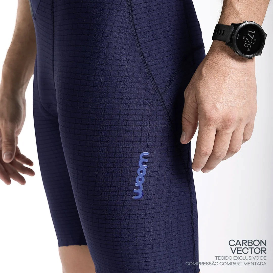 Macaquinho Triathlon com manga Carbon Revolution Woom Masculino II