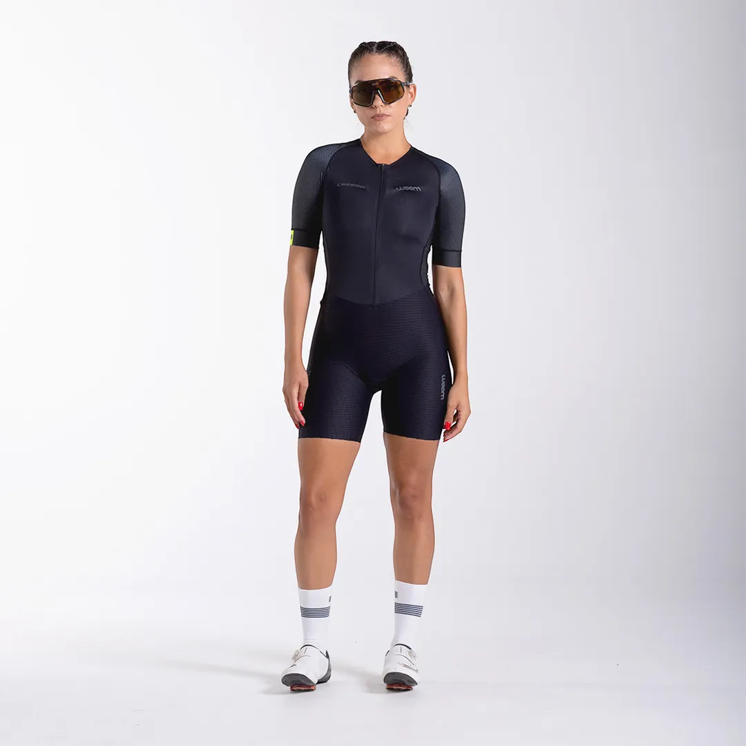 Macaquinho Triathlon c/ manga Carbon Revolution Woom Feminino II