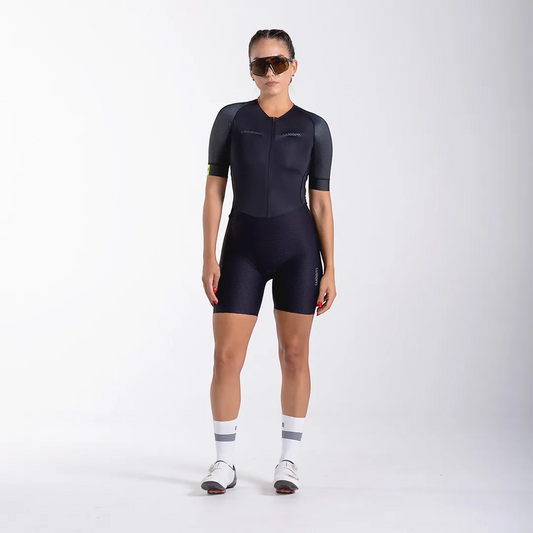 Macaquinho Triathlon c/ manga Carbon Revolution Woom Feminino II