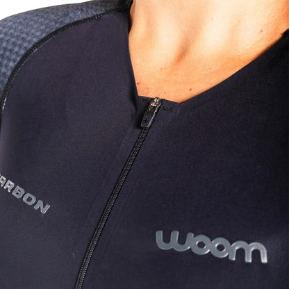Macaquinho de Triathlon Woom com manga Carbon Revolution II Feminino
