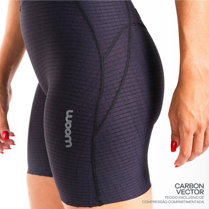 Macaquinho Triathlon c/ manga Carbon Revolution Woom Feminino II
