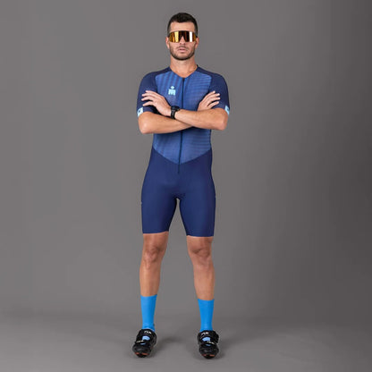 Macaquinho Triathlon c/ manga Carbon IRONMAN Woom Masculino III