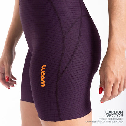 Macaquinho Triathlon c/ manga Carbon Revolution Woom Feminino II