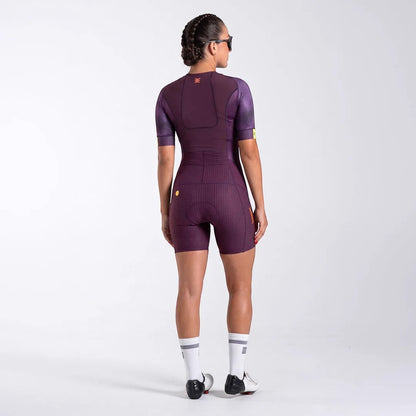 Macaquinho Triathlon c/ manga Carbon Revolution Woom Feminino II