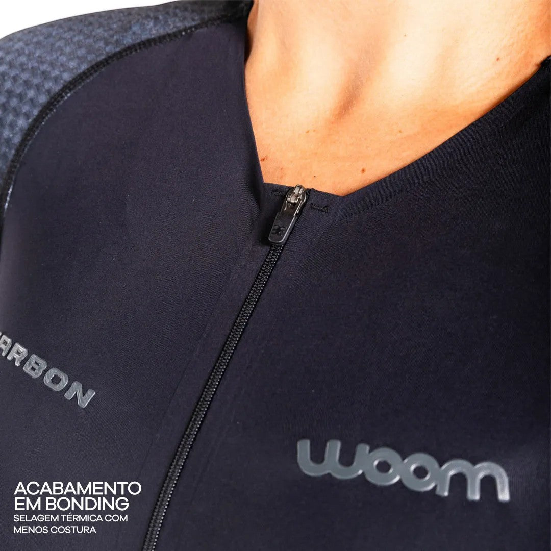 Macaquinho Triathlon c/ manga Carbon Revolution Woom Feminino II