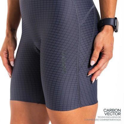 Macaquinho Triathlon c/ manga Carbon Revolution Woom Feminino II